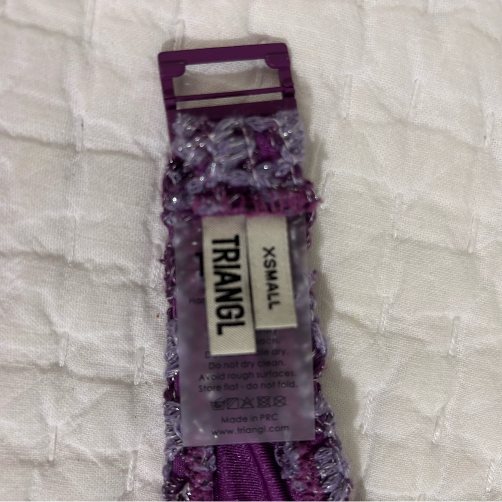 triangl swimwear Purple Crochet Two-Piece Bikini - Picture 7 of 9